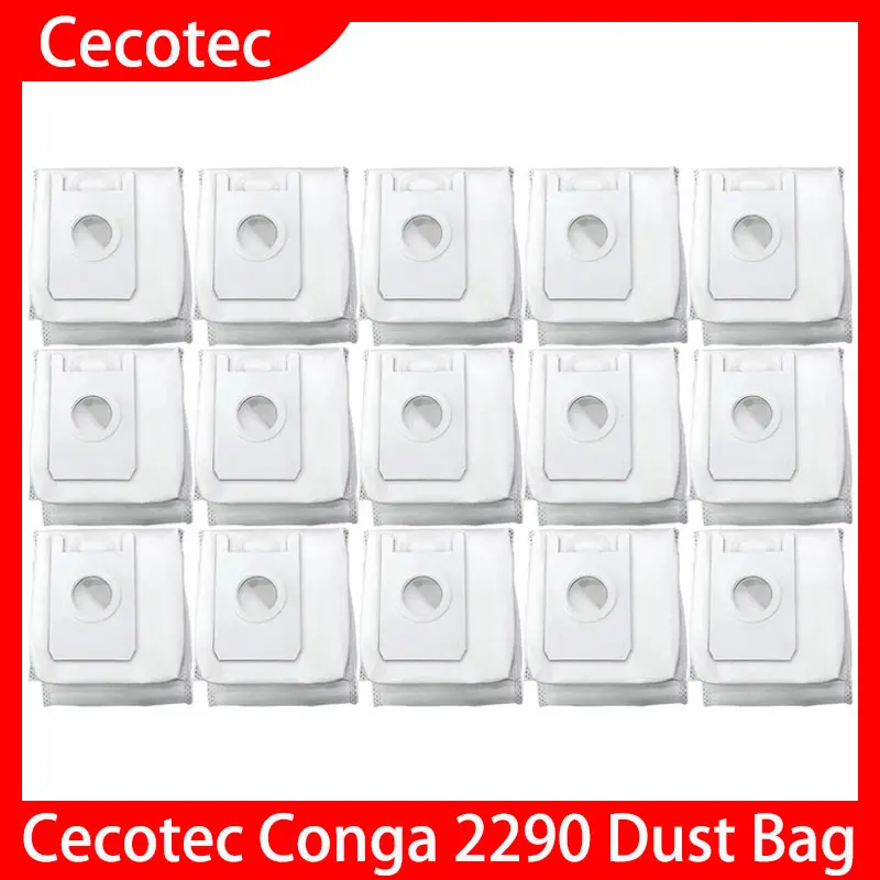 Staubsaugerbeutel für Cecotec Conga 2290, Staubbeutel, Ersatzteile, schmutziger Beutel, Müllbeutel, Roboter-Ersatzzubehör Image