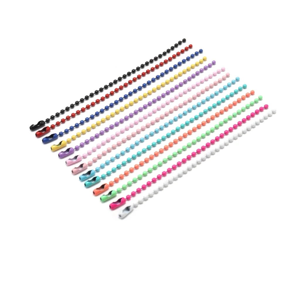 20/40/60/80 Stück Kugelperlenketten passend für Schlüsselanhänger/Puppen/Label Handanhänger-Anschluss für DIY-Armband-Schmuckherstellung, Zubehör, 11,5 cm Image