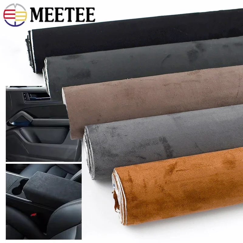 20–100 cm Wildleder-Stoffe für Auto-Innenraum-Modifikation, selbstklebendes Spleißtuch, DIY-Türverkleidung, Werkbank-Wickelaufkleber Image