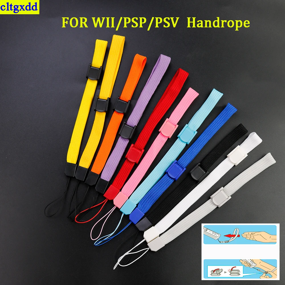 Cltgxdd 2-teiliges Armband für WII/PSP/PSV, PS3/PS4 Mobile Fernbedienung/PSV Armband, gewebtes Lasso-Hängeseil für 3DS Image