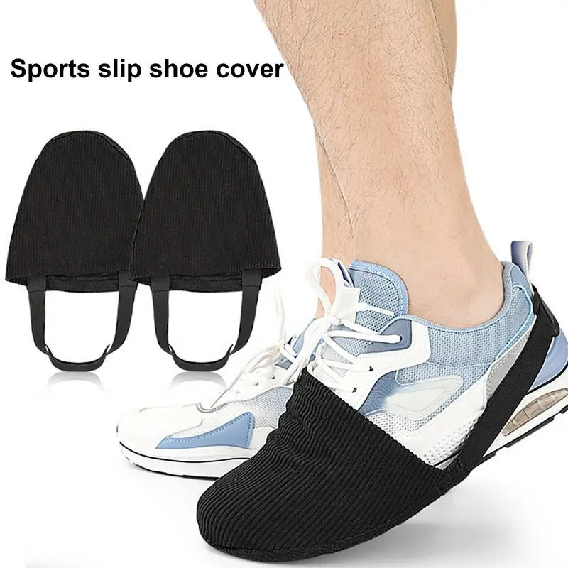 Bowlingball-Schuh-Slipper-Schutz für den Innenbereich, glatte, verschiebbare Slipper-Sockenschieber-Pads für professionelle Spieler, durchschnittliche Größe Image