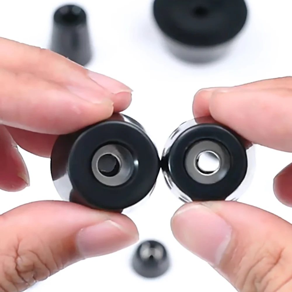 Stoßdämpfende Rutschfeste Möbelfüße Tisch- und Stuhlbeinschutz Möbelzubehör Schwarze Gummi-Füße 11mm-50mm Image
