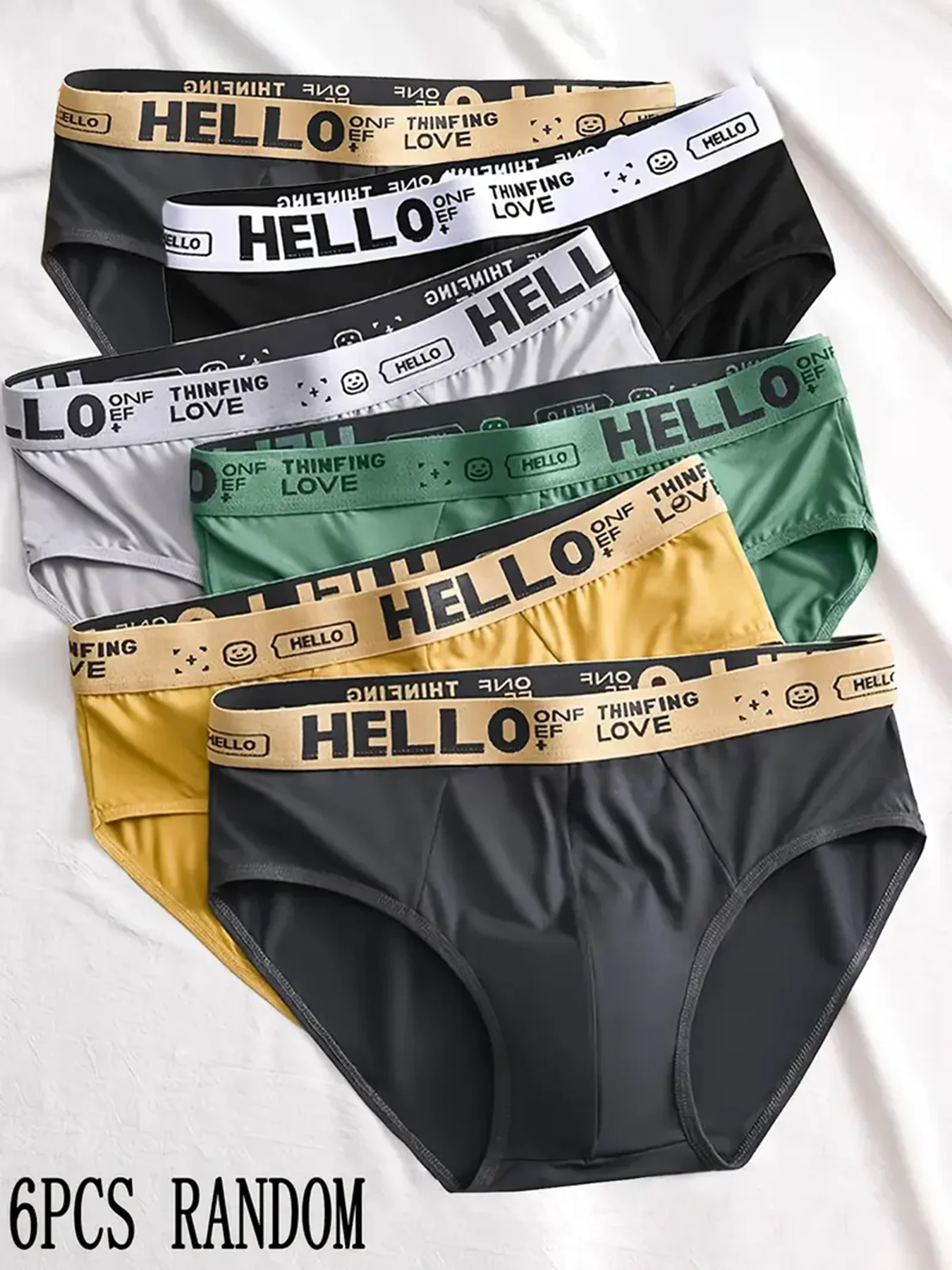 6 teile/satz Komfortable Männer Höschen Mode Männer Unterwäsche Atmungsaktive männer Brierfs Große Größe L-4XL Sexy Elastische männer Unterhose