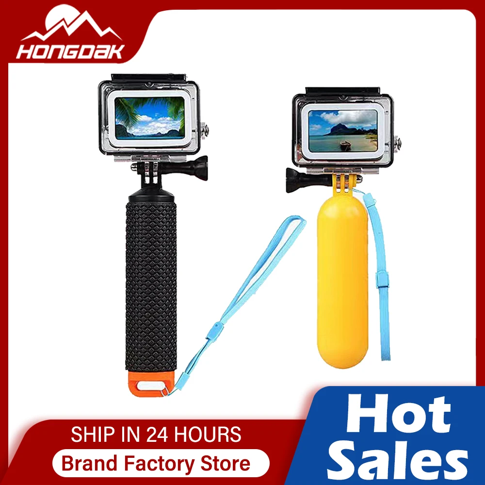 HONGDAK Wasser Schwimmende Handgriff Griffhalterung Float Action Kamera Zubehör für Go Pro Gopro Hero 11 10 9 8 7 Yi 4K Insta360 Image
