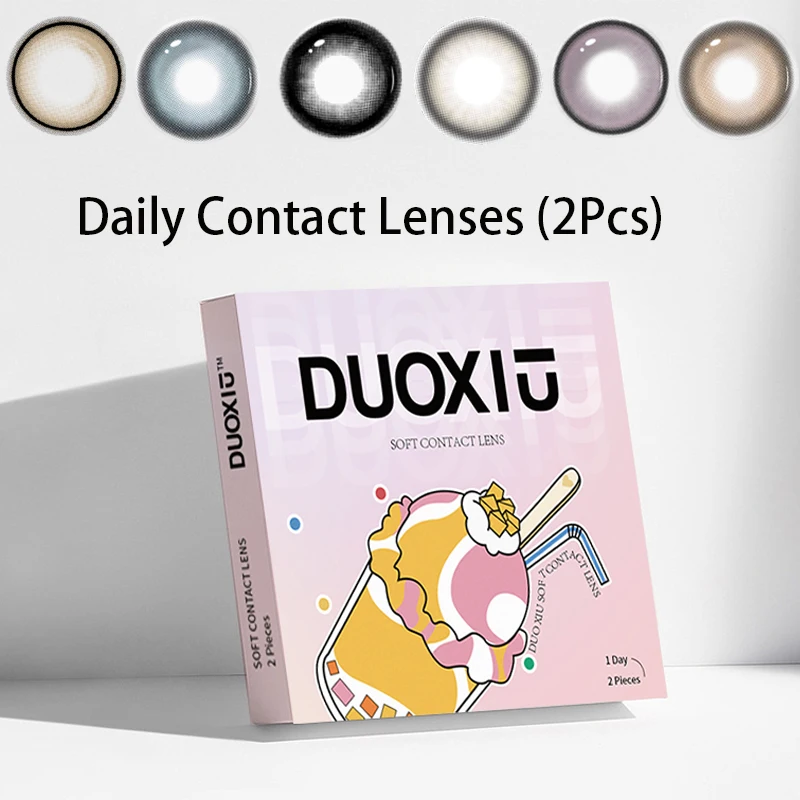 DUOXIU 1 Paar Täglich Heißer Verkauf Farbe Kontaktlinsen Korea Schüler Natur Hohe Qualität Kurzsichtige Mode Auge Schnelle Lieferung