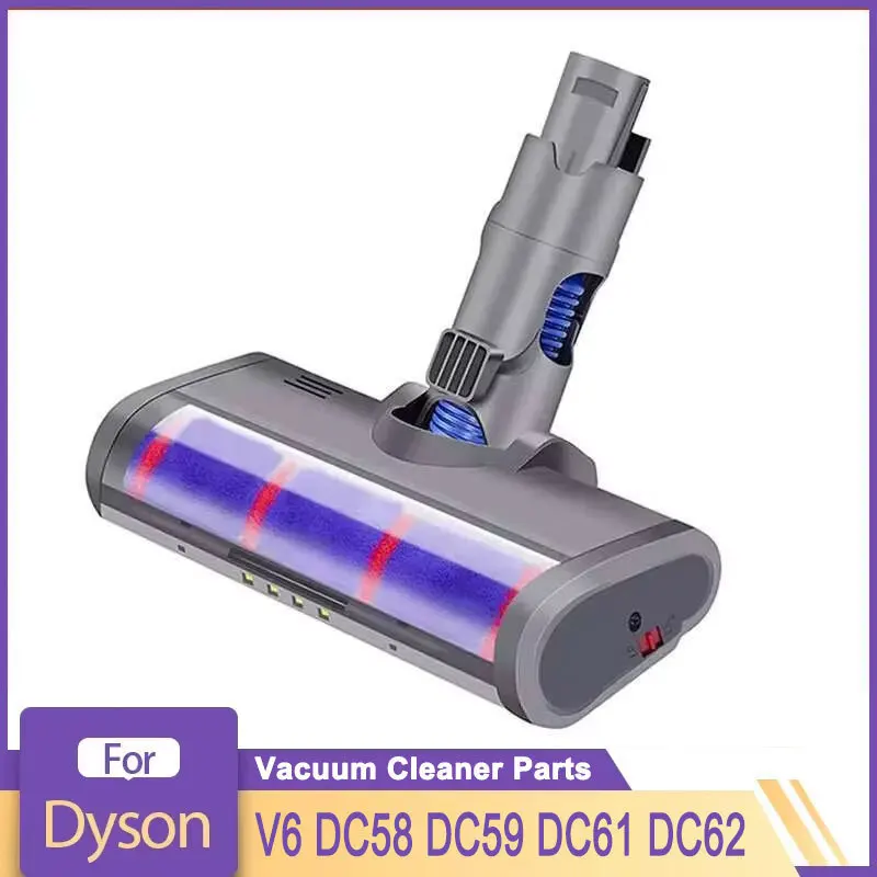 Bürstenkopf für Dyson V6 DC45 DC62 DC74 DC58 DC61 Staubsauger Boden Weiche Kehrmaschine Roller Kopf Boden Bürste Ersatz Image
