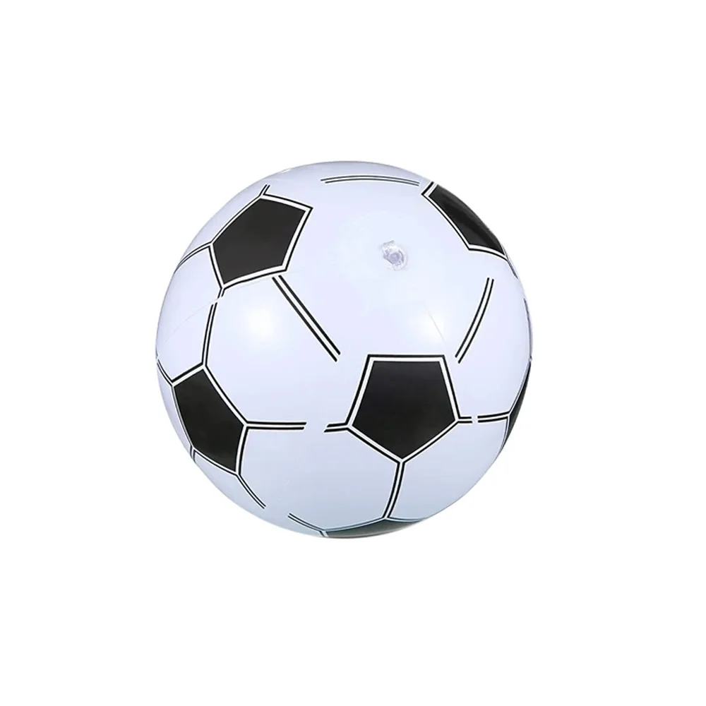1 Stück aufblasbarer Strandball, Fußball, für Sommer, Schwimmbad, Party, Gastgeschenk, Spiel für Jungen und Mädchen Image