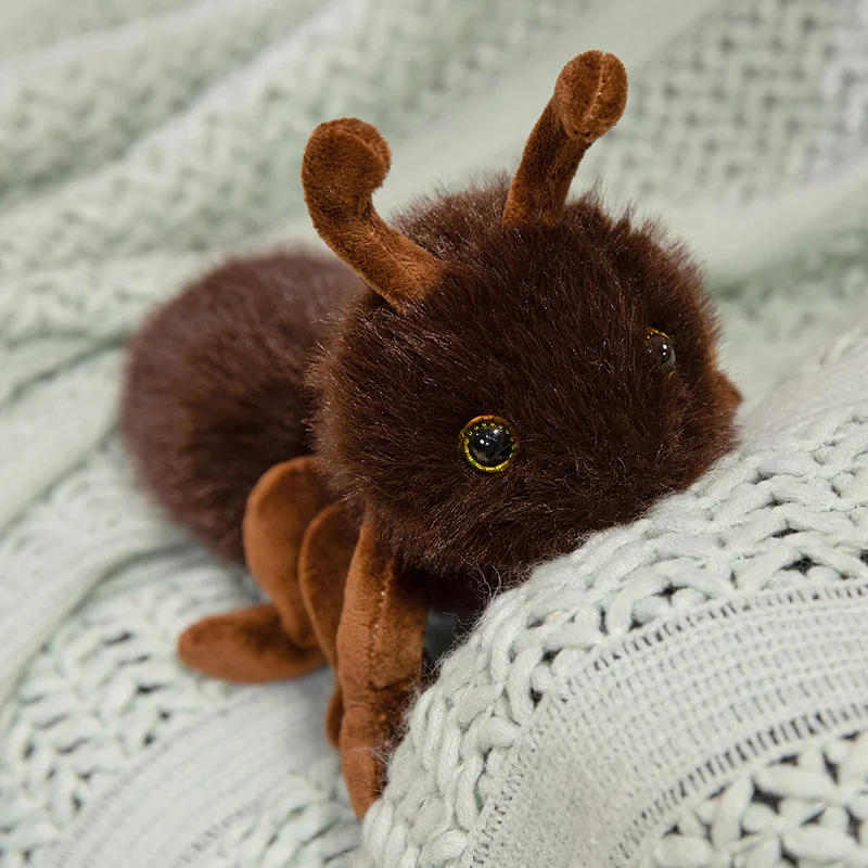 23cm Niedliches Tier-Ameisen-Plüschtier Kreatives Lebensechtes Ameisen-Kuscheltier Flauschiges Schwein Affe Robbe Plüschgeschenk für Mädchen Jungen Image