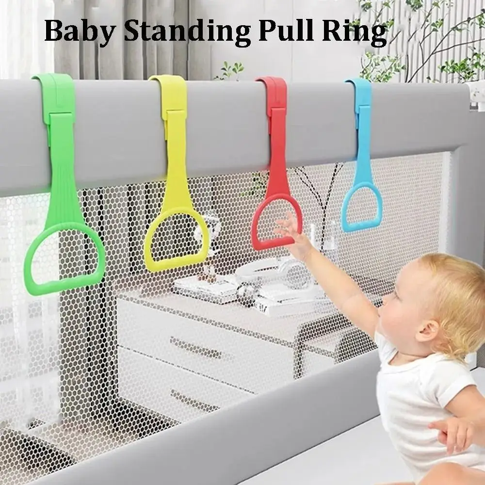 Zugring für Laufstall, Babybett, Kinderwagen, Ring, Hängering, Baby lernen, Stehen, Handzugring, Babybett, Kleinkind-Zugringe Image