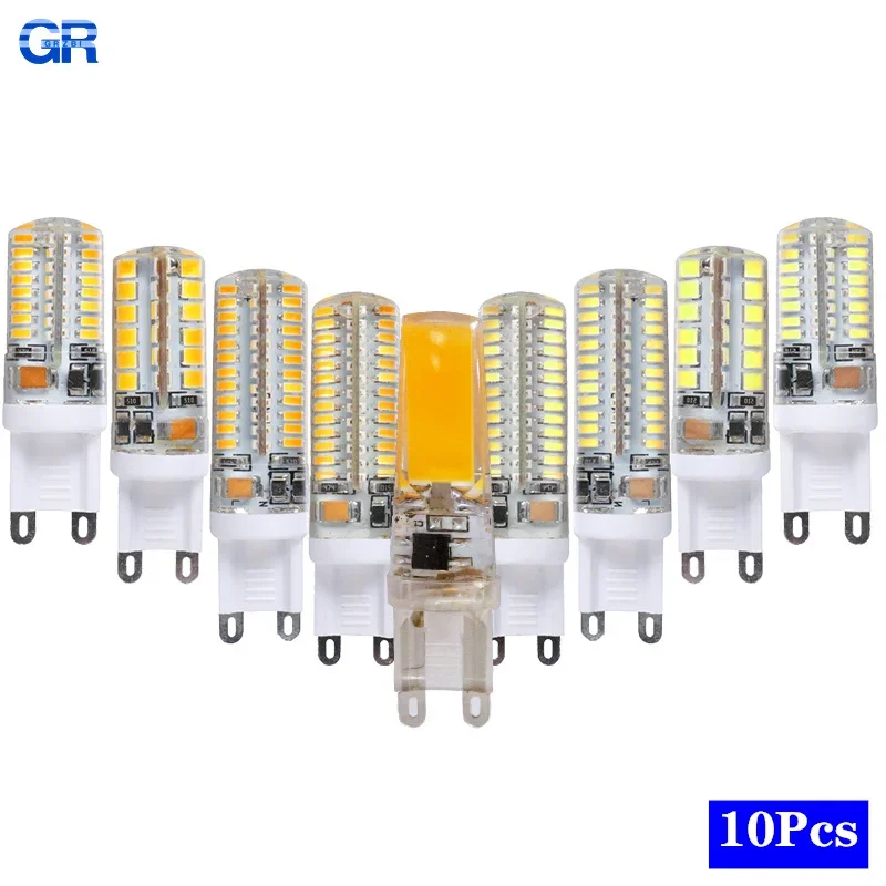 10 teile/los G9 LED Glühbirne 6 W 7 W 9 W 10 W 12 W 220 V Lampe Kalt Weiß/warm Weiß SMD2835 3014 Silica Gel Licht LED Beleuchtung G9 Birnen