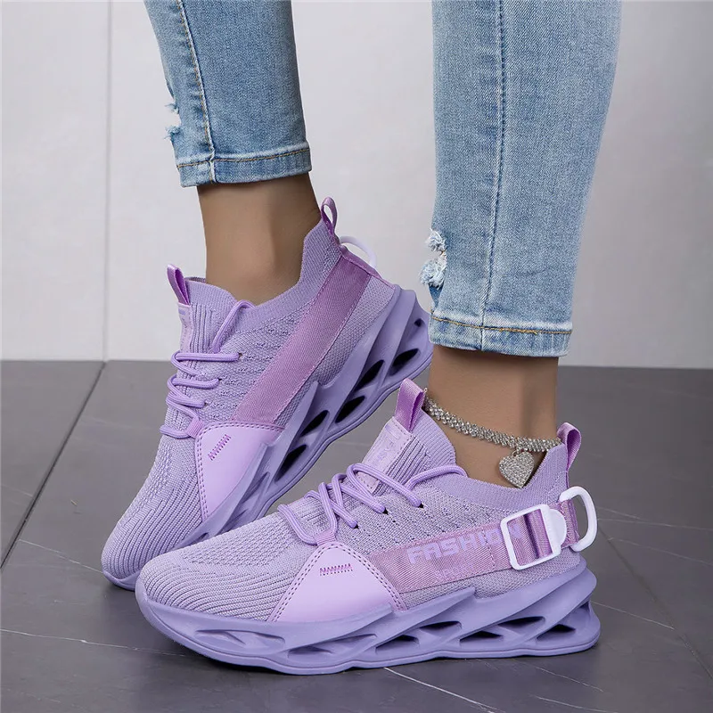 Heißer Verkauf Mode Lila Casual Turnschuhe Frauen Männer Klinge Laufschuhe Große Größe 48, Licht Atmungsaktive Sport-Schuhe Männer Mesh Sneaker