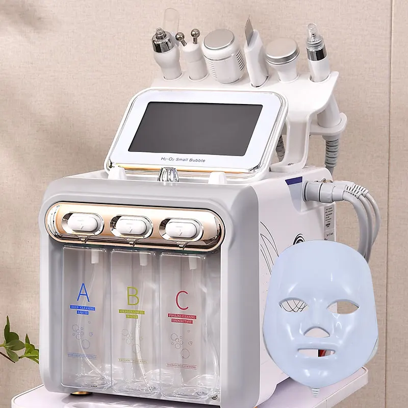 7-in-1 Aqua Peeling H2O2 Gesichtsmaschine Hydra Wasser Dermabrasion Hautwäscher Peel Sauerstoff Jet Gesichtsmaschine Image