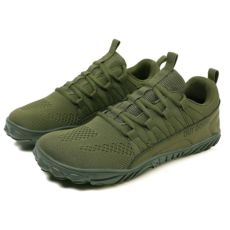 Einfache Herrenschuhe, leicht, zum Wandern, Sport, 2025, breite Zehen, Barfußschuhe, multifunktionale, lässige, atmungsaktive Mesh-Wanderschuhe
