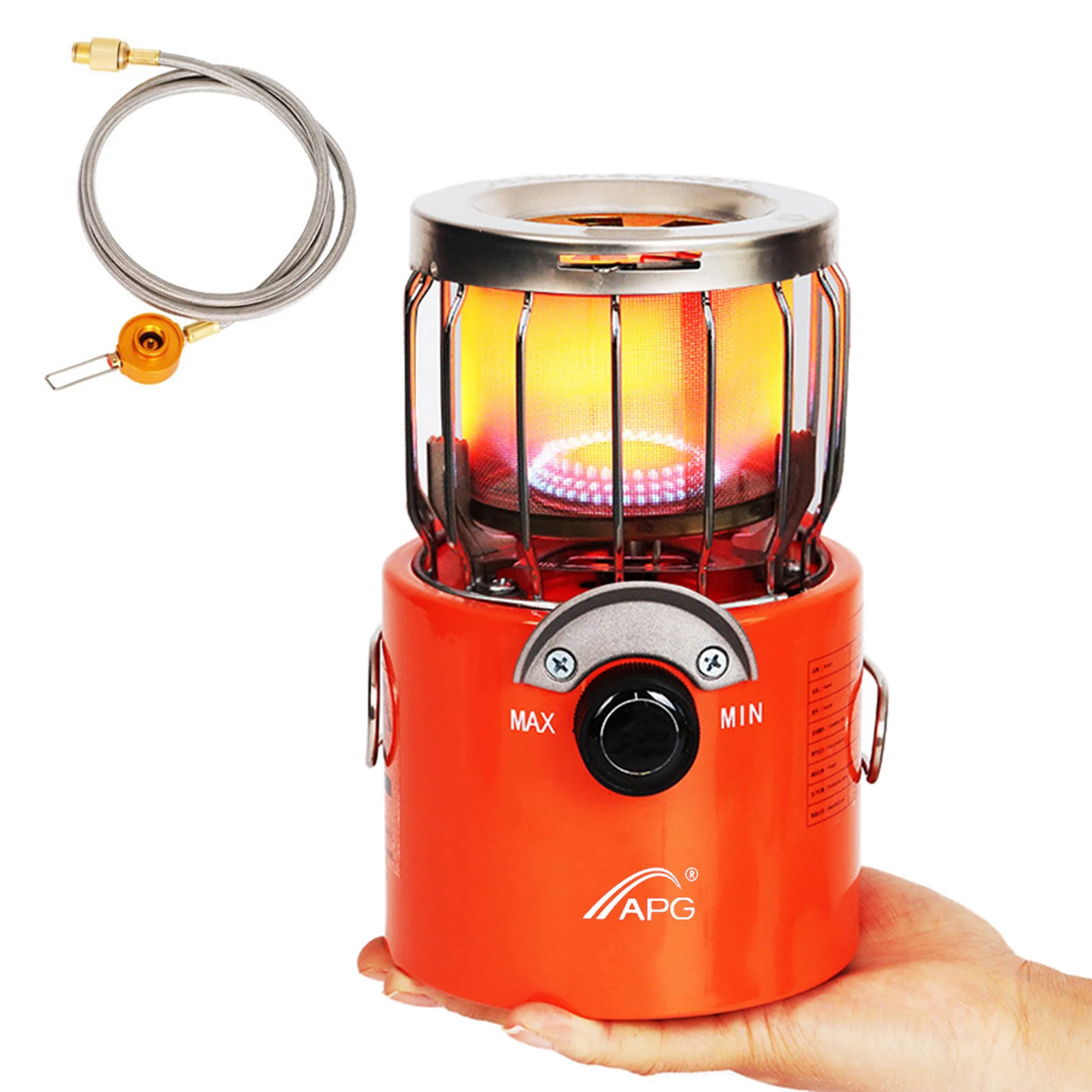 Tragbare 2000w Gasheizung mit 1m Gasleitung Outdoor-Camping kocher Heiz kocher für Eisfischen Camping Wander zelt Gasheizung Image