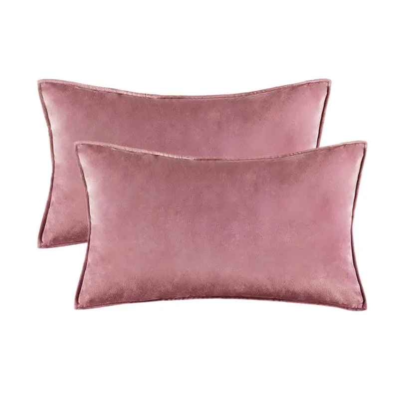 2-teiliges Set Samt-Kissenbezug, dekorativer Kissenbezug für Sofa, Schlafzimmer, 30 x 50 cm/45 x 45/50 x 50/60 x 60 cm, moderner Geschenk-Kissenbezug