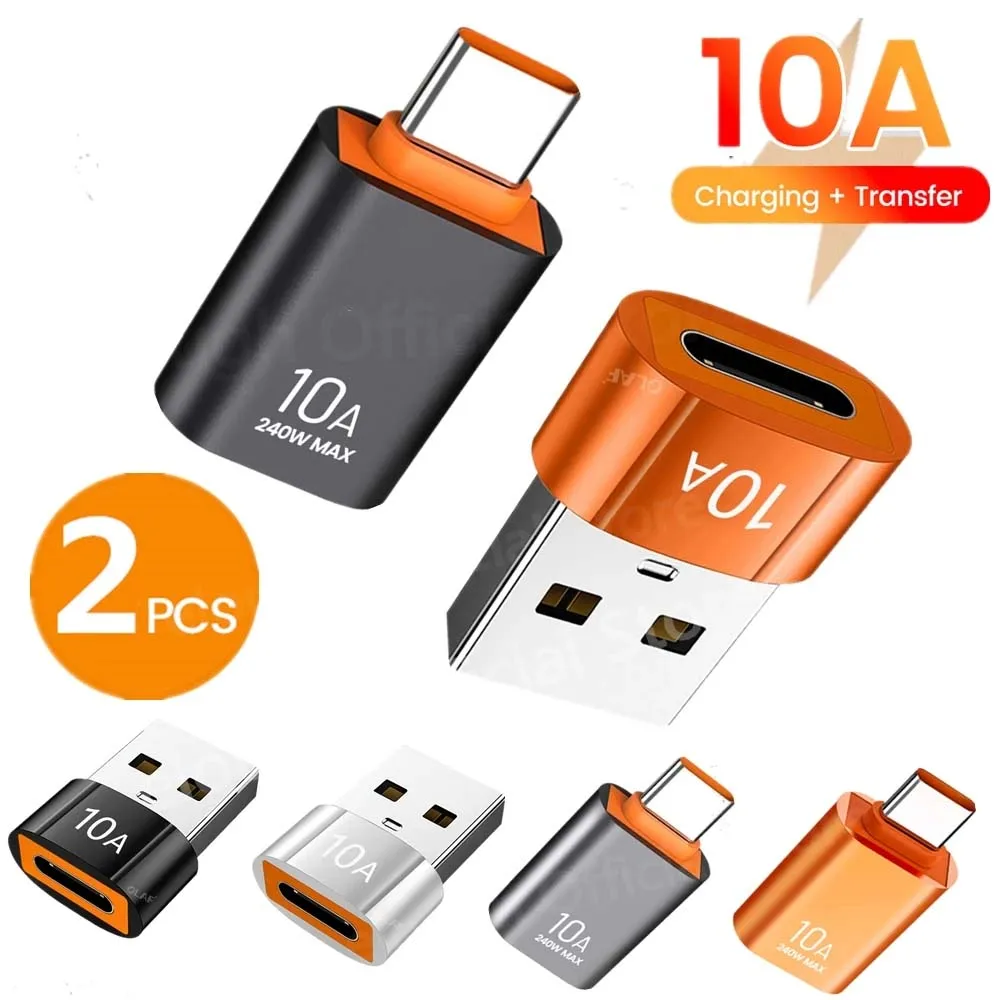10A USB 3.0 zu Typ C Datenadapter OTG USB C Stecker auf USB Buchse Konverter für MacBook Laptop Xiaomi Samsung Schneller OTG-Anschluss Image