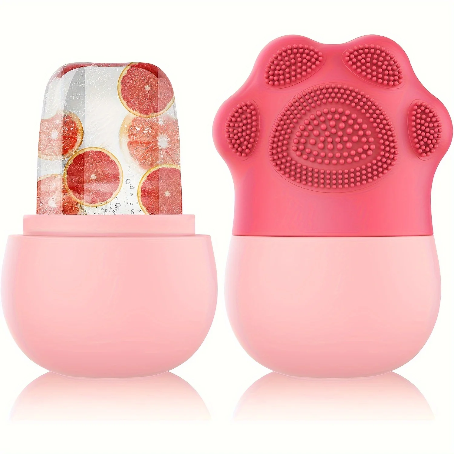 Ice Roller für Gesicht Schönheit Ice Roller Mit Kosmetik Pinsel Wäscher Matte Pad Reinigung Werkzeug Hautpflege Werkzeuge Perfektes Geschenk für Frauen