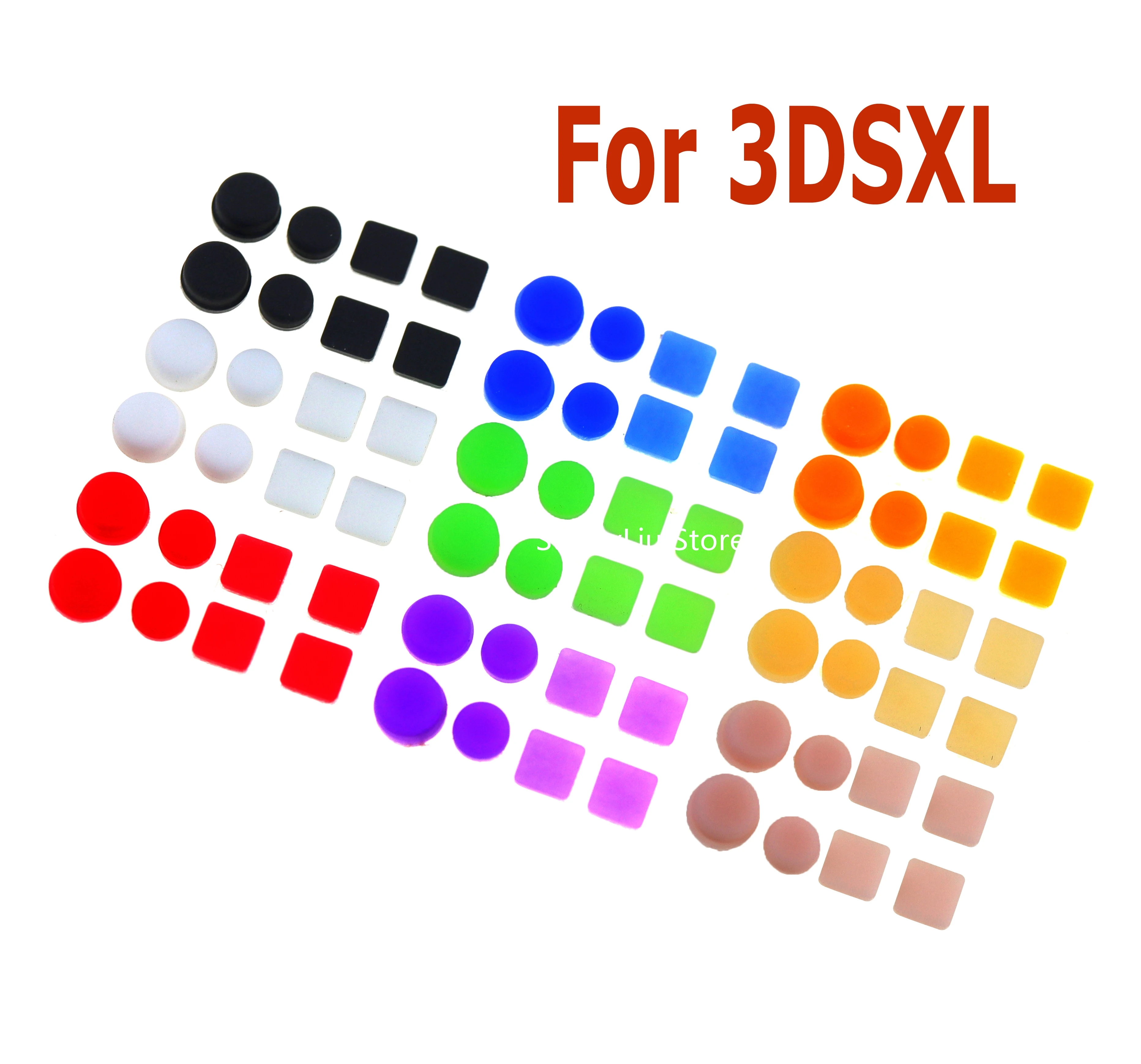 Vorne Hinten Gehäuse Shell Schraube Füße Abdeckung für 3DSLL/3DSXL Schraube Gummifüße Staubstecker Abdeckung für 3DS XL LL Image