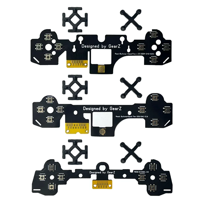 GEARZ Face Buttons Clicky Kit für PS5-Controller, Benutzerdefinierte Tasten für das D-Pad, Mechanische Mikro-Bewegungs-Klick-Tasten Image