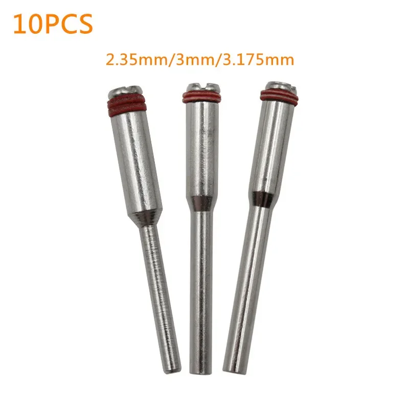 10 Stück Dremel Zubehör 2,35/3 mm Miniatur-Klemmverbindungshebel Polierscheibe Dorn Schneidrad Halter Schaft Image