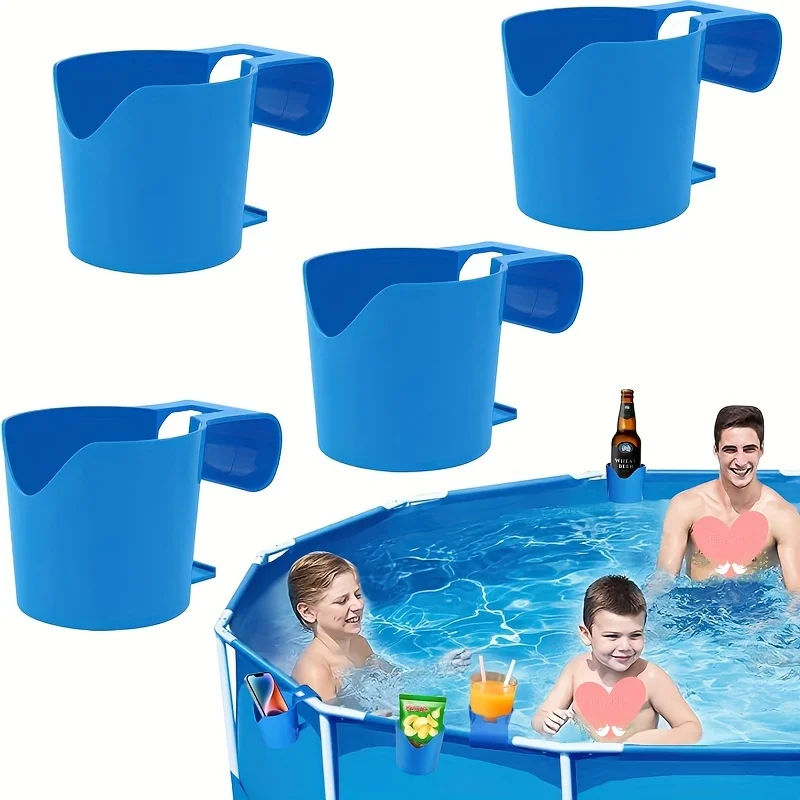 Pool becher halter für oberirdische Schwimmbäder Pool becher halter für erfrischende Getränke flasche für runde Bar einfach zu bedienen Image