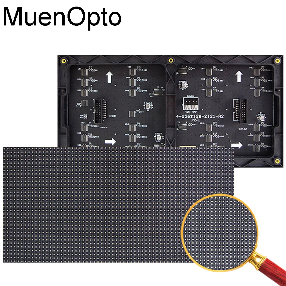 P4 64x32 Pixel LED-Anzeigemodul für den Innenbereich P4 256x128 mm 1/16 Scan SMD RGB Vollfarb-P4-LED-Anzeigemodul Image