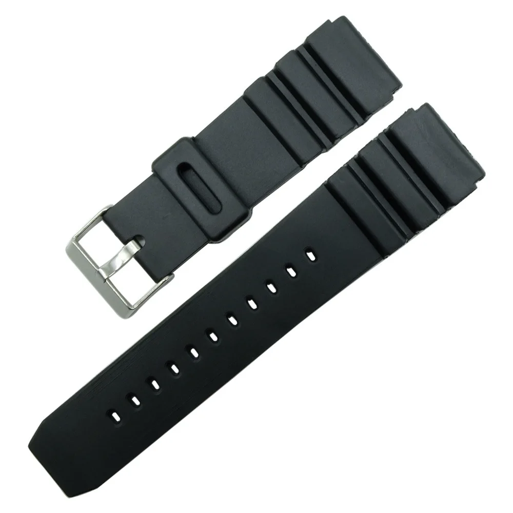 Gummi-Uhrenarmband für Casio-Uhrenarmband, elektronisches Armbanduhrenarmband, Sporttauchen, TUP-Uhrenarmband, 18 mm, 20 mm, 22 mm Image