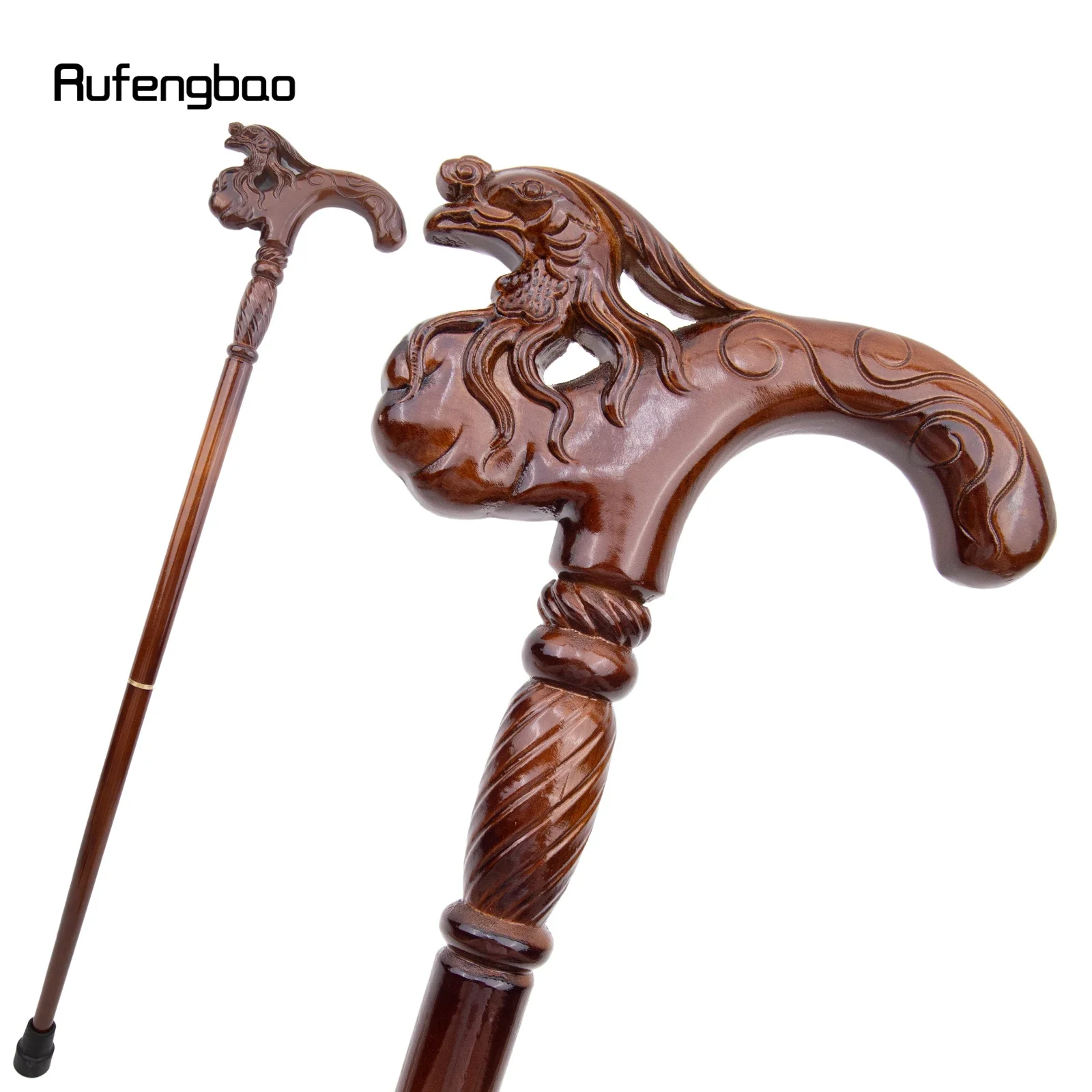 Pfau Braun Holz Mode Stick Cospaly Party Holz Gehstock Halloween Streit Zauberstab Crosier 92 cm Leistung Bühne Cane