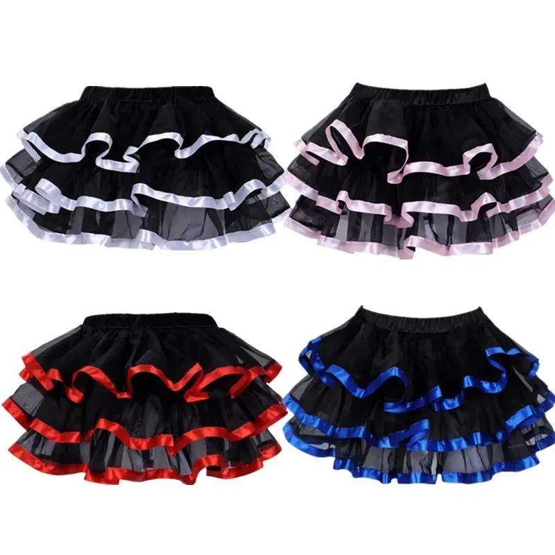 Elastische Petticoat Gothic Frauen Rock Petticoat Burlesque Mesh Sexy Micro Mini Tutu Rock Damen Leistung Steampunk Röcke