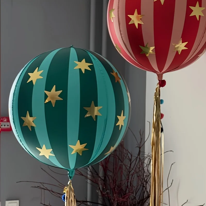 3/6PCS 22 zoll Gestreiften Stern Folien Ballon Hause Dekoration Luftballons KTV Mall Schule Hochzeit Weihnachten Dekoration luftballons DIY Geschenke Image