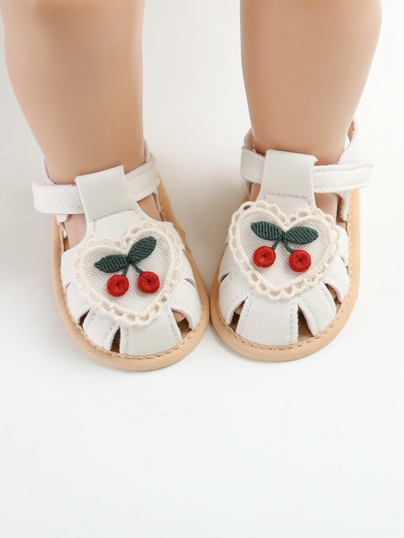 Baby Mädchen Sandalen Sommer Kirsche Stoff Sohle Schuhe Neugeborene Baby Schuhe Lauflernschuhe