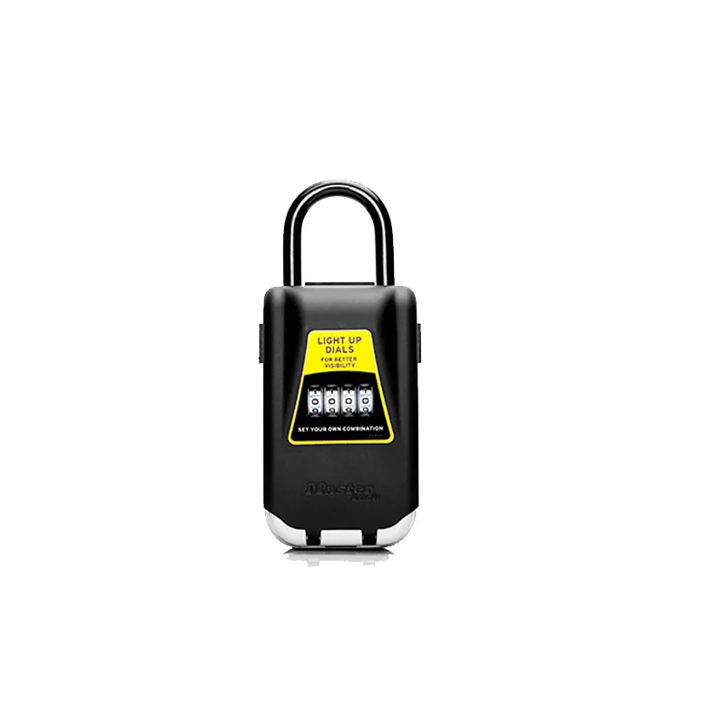 Master Lock Outdoor Schlüsselsafe Schlüsselaufbewahrungsbox Vorhängeschloss mit Leuchtzifferblatt Zahlenschloss Schlüsselhaken Sicherheitsaufbewahrungsbox