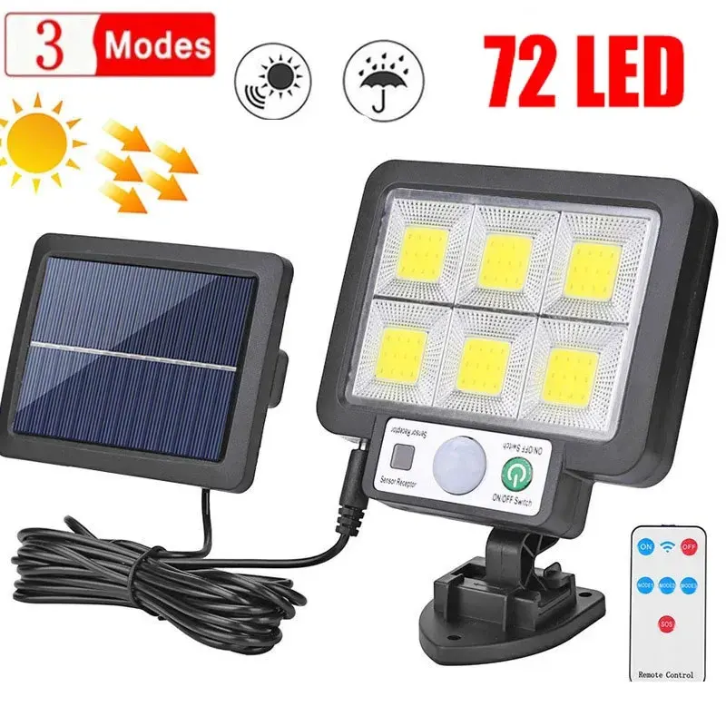 LED Solar Split Wand Lampe Bewegungsmelder Sonnenlicht Licht 3-Modus Im Freien Wasserdichte Notfall Straße Garten Sicherheit Dekor Lampe