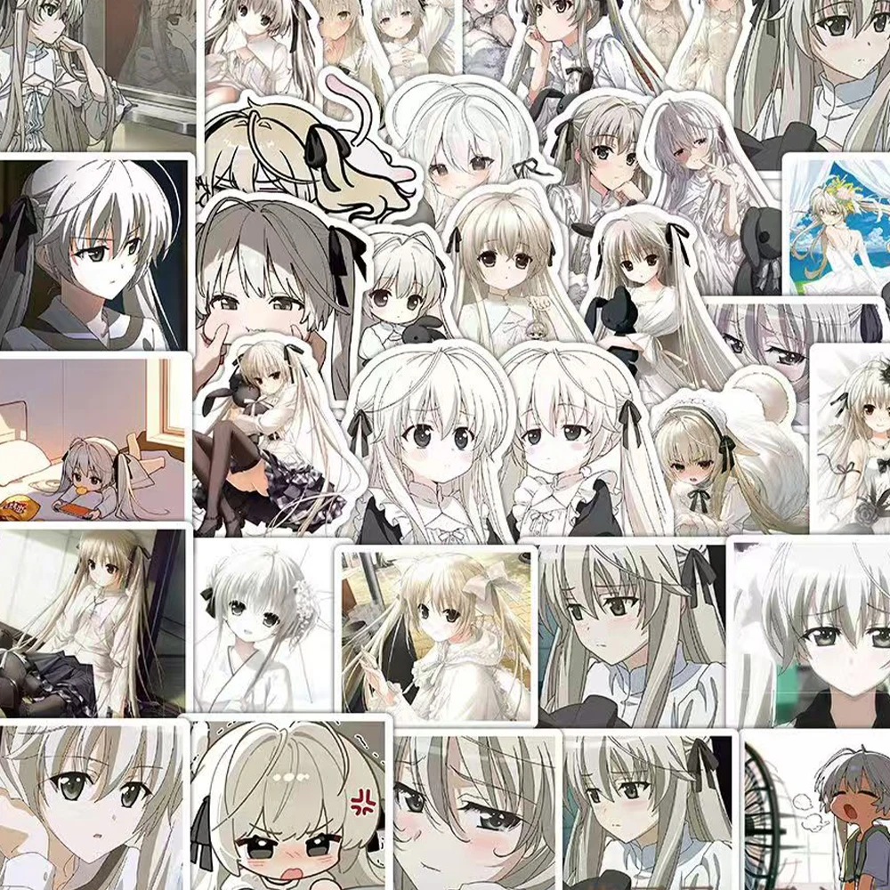 10/30/60 Stück Mädchen Kasugano Sora Aufkleber Yosuga No Sora Anime Aufkleber Laptop Scrapbooking Telefon Kawaii Charaktere Cartoon Aufkleber Image