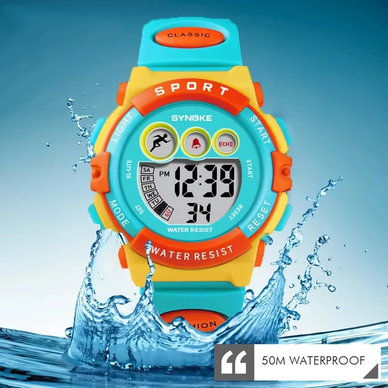Wasserdichte Sport Kinderuhr LED Digital Kinderuhren Luxus elektronische Uhr für Kinder Kinder Jungen Mädchen Geschenke