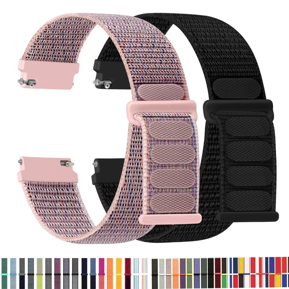 Nylon-Schlaufenband für Samsung Galaxy Watch 7 FE 6/5/pro/4/Classic/active 2 40–44 mm 20 mm/22 mm Sportarmband Huawei GT 2/e/3 Armband Image