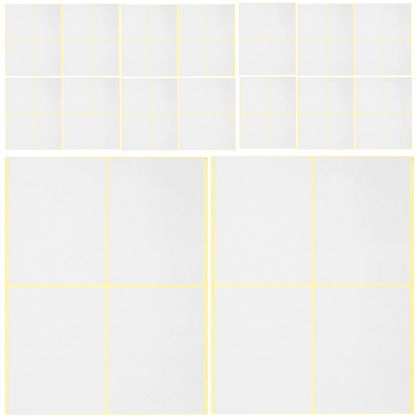 120 Stück große beschreibbare Klebeetiketten, leere selbstklebende Adressaufkleber für Aufbewahrungsboxen, Versandverpackungen, große Klebeetiketten Image