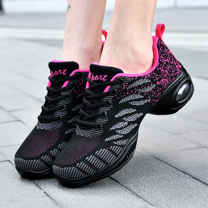 Tanzen Schuhe Für Frauen Sport Funktion Modern Dance Jazz Schuhe Weichen Laufsohle Atem Tanz Schuhe Frauen Walzer Sneakers Hip Hop schuh
