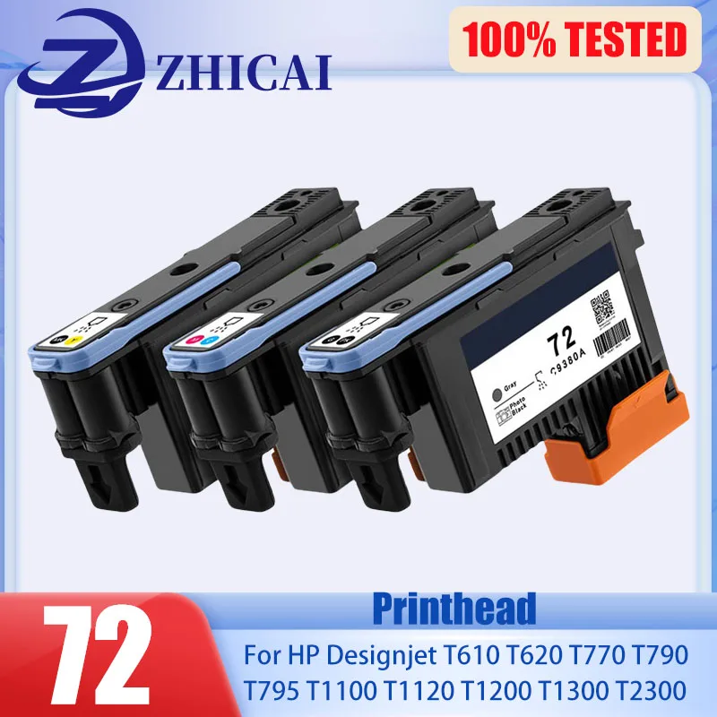 Für HP 72 Druckkopf 72 C9380A C9383A C9384A Druckkopf für HP T770 T790 T1120 T1200 T1300 T620 T610 T1100 T2300 Drucker – generalüberholt Image