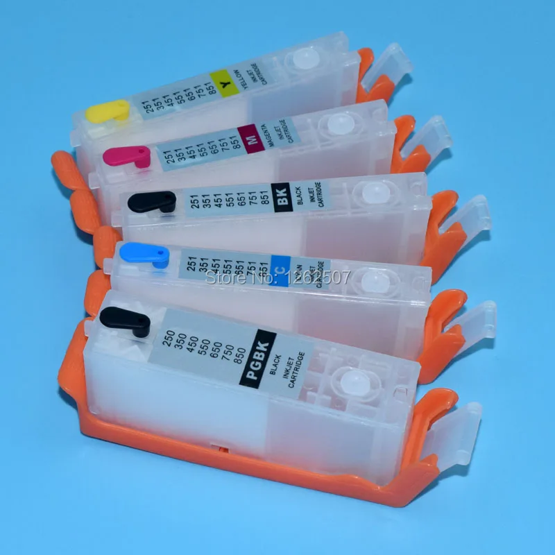 PGI-150 CLI-151 Nachfüllbare Tinten Patrone Für Canon MG5410 MG5510 MG5610 MG6410 MG6610 IP7210 MX721 Ix6810 Drucker Image