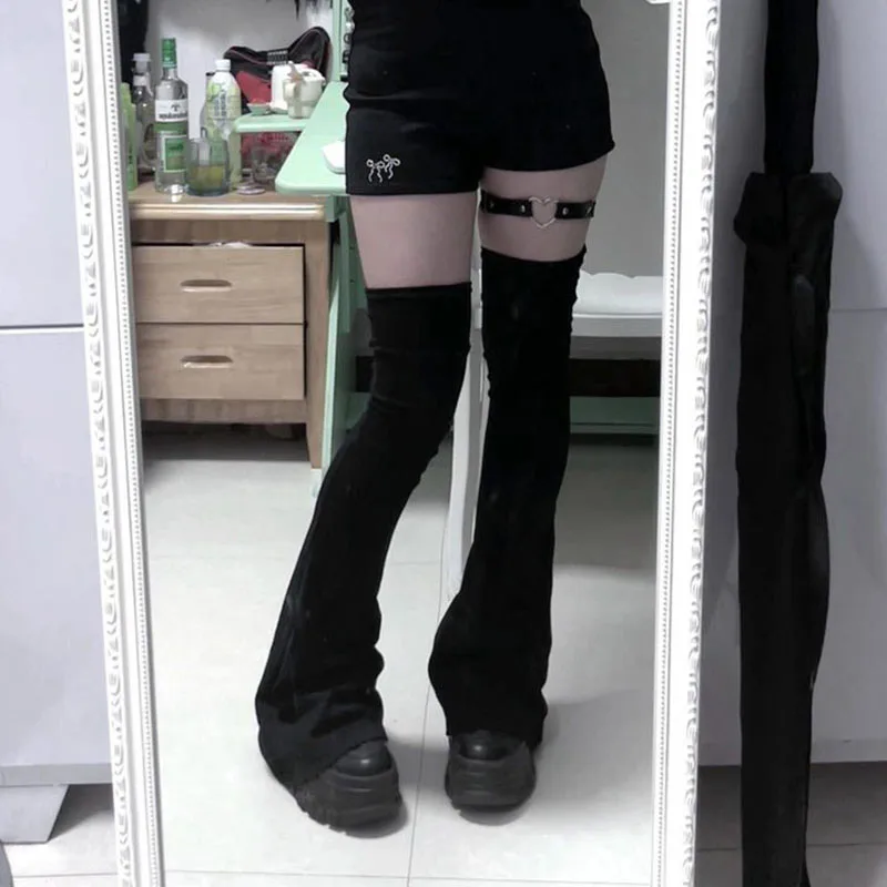 Y2K Beinstrümpfe Elastizität Abnehmen Kniestrümpfe Japanischer Stil Spicy Femboy Overknee Hornförmige Manschetten Sexy Accessoires Image