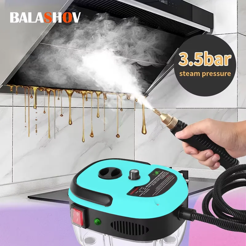2500W Dampfreiniger 220V EU-Stecker Hochtemperatur-Sterilisations-Druckstrahlreiniger für Haus, Auto, Küche, Klimaanlage Image
