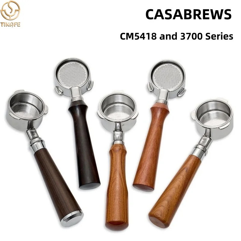 51-mm-Bodenloser Siebträgerfilter, passend für Linea Classic EM450M, CASABREWS CM5418, Essential 3700Gense, Sangkee, Mr. Coffee Espresso Image