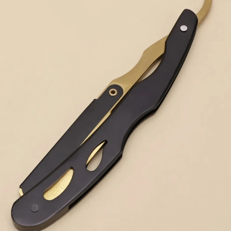 Männer Rasiermesser Manuelle Rasierer Edelstahl Rasierer Rack Professionelle Gerade Kante Rasierer Barber Bart Cutter Image