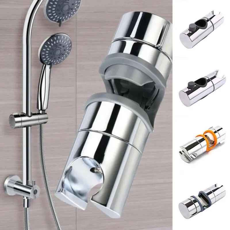 Universal Dusche Kopf Halter Einstellbar 18 ~ 25mm ABS Chrom Dusche Schiene Halter Bad Zubehör Dusche Montage Klammern