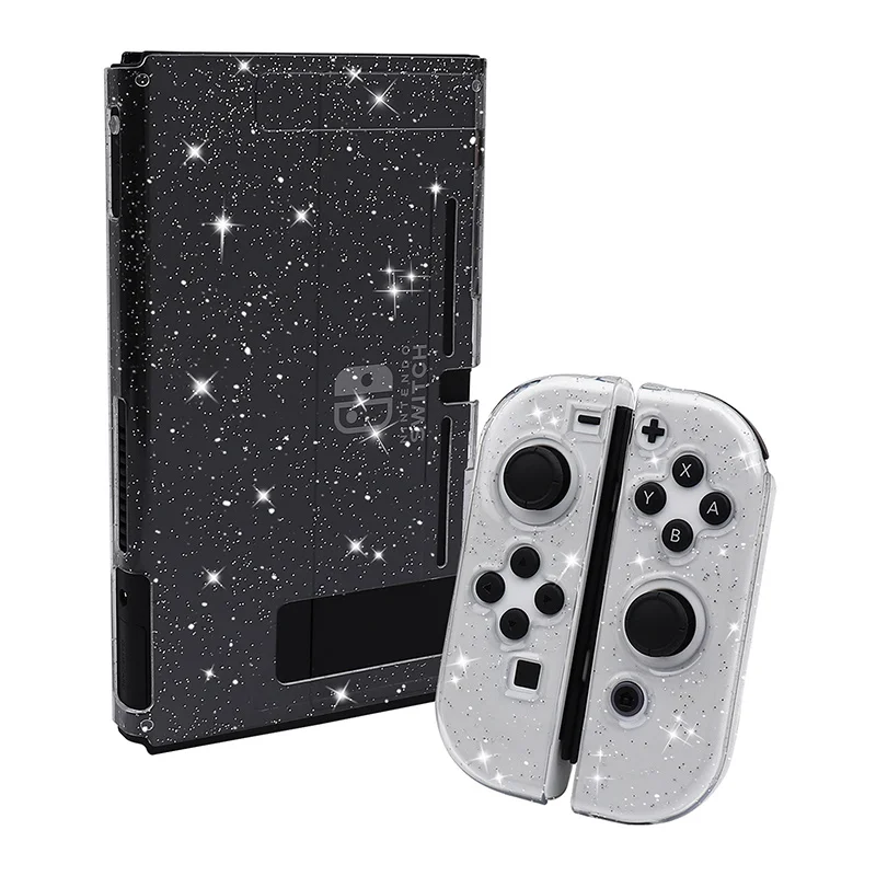 Weiche TPU Kristall-Glitzer-Hülle für Switch Lite OLED Konsole Videospiel-Zubehör Transparente Schutzhülle für Switch Skin