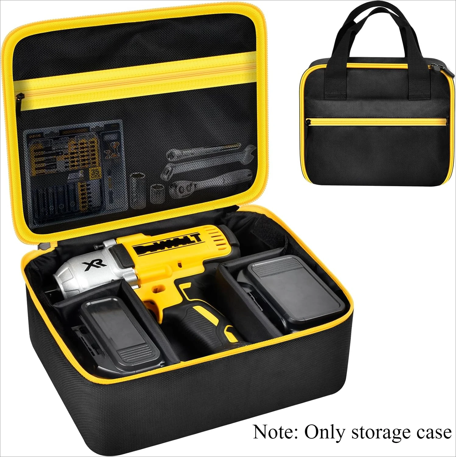 (NUR FALL) Schlagschrauber-Tasche, kompatibel mit DEWALT 20 V MAX XR DCF900P1 DCF900B DCF891B DCF961B DCF899B Cordless Impact Image