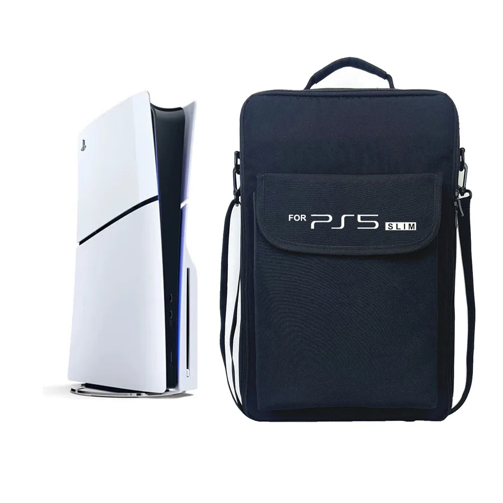 Neue PS5 Slim Tragetasche Tragbare Aufbewahrung Umhängetasche Schutzhülle Rucksack für Playstation 5 Slim Spielzubehör Image