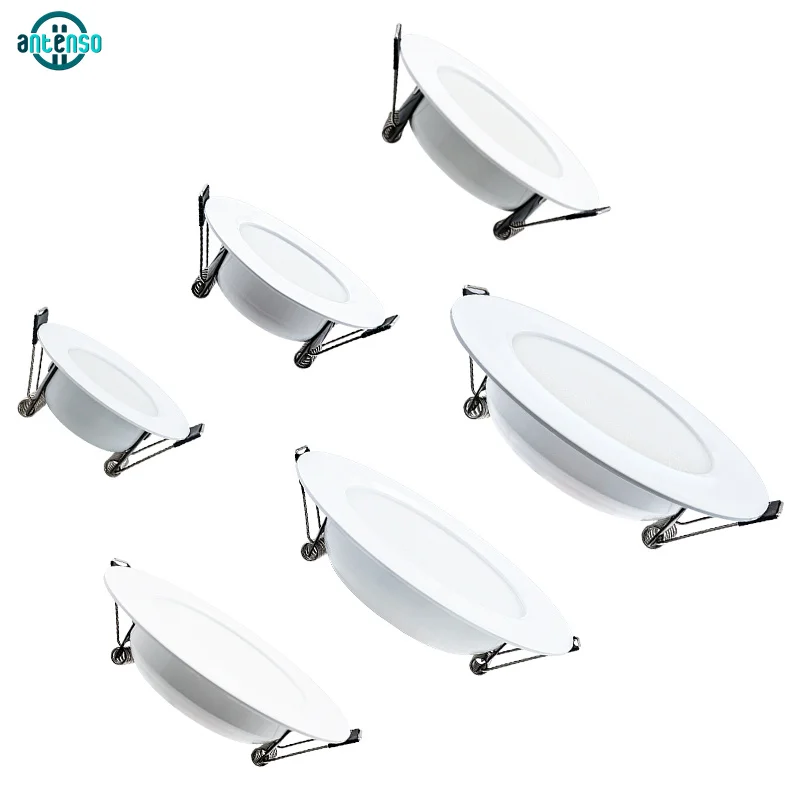 LED Downlight 3W 5W 7W 9W 12W 15W Decke Lampe AC 220V Einbau Led unten Licht Runde Panel Licht Scheinwerfer Innen Beleuchtung