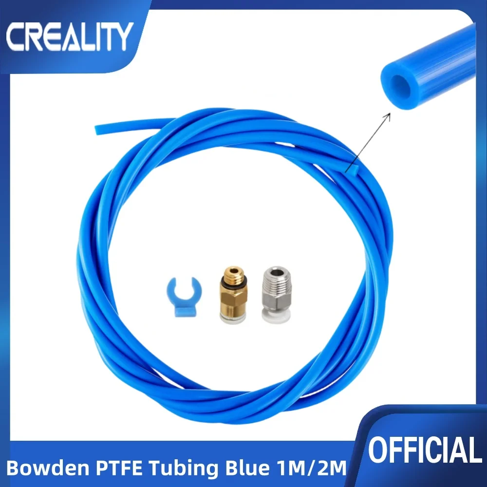 CREALITY Bowden-PTFE-Schlauch, blau, 1 m/2 m, 3D-Druckerteile für 1,75 mm Filament, Premium-PTFE-Harz, importiert aus Japan Image